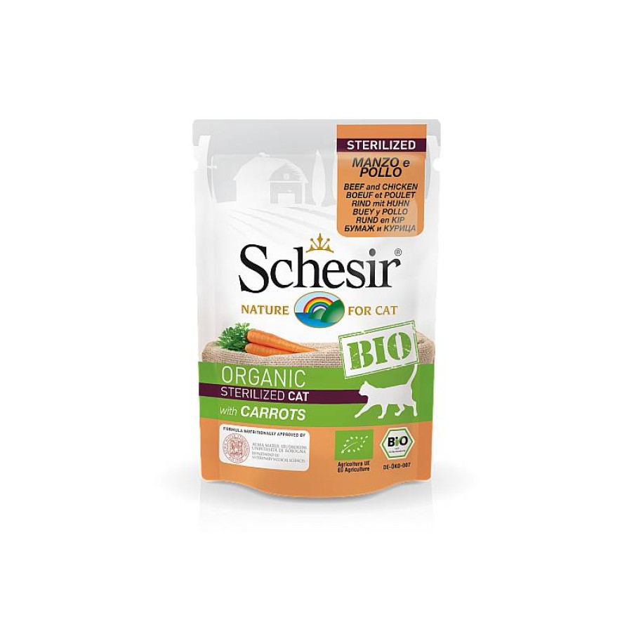 Schesir Bio Cat Ester. Buey/Pollo 85 Gr Hot