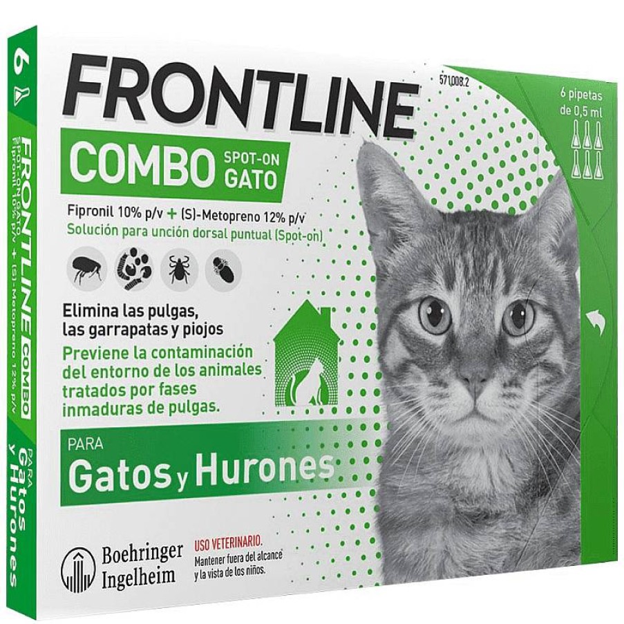 Frontline Combo Gato 6 Ud New