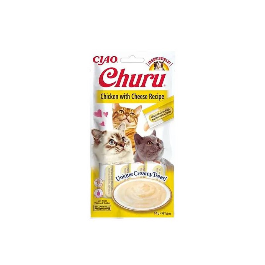 Churu Receta Pollo/Queso 4 X14 Gr New