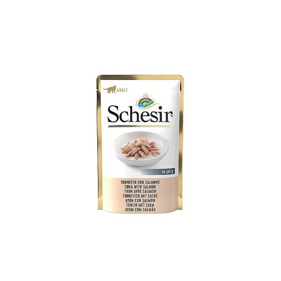 Schesir Gato Atun/Salmon Pouch 85 Gr Best